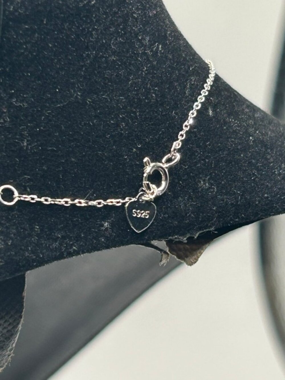 Womens Moissanite Station Necklace 925 Sterling Silver 18 Inch GRA VVS1 Dainty - Picture 7 of 7